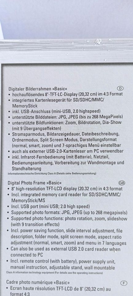 Digitaler Bilderrahmen in Lichtenfels