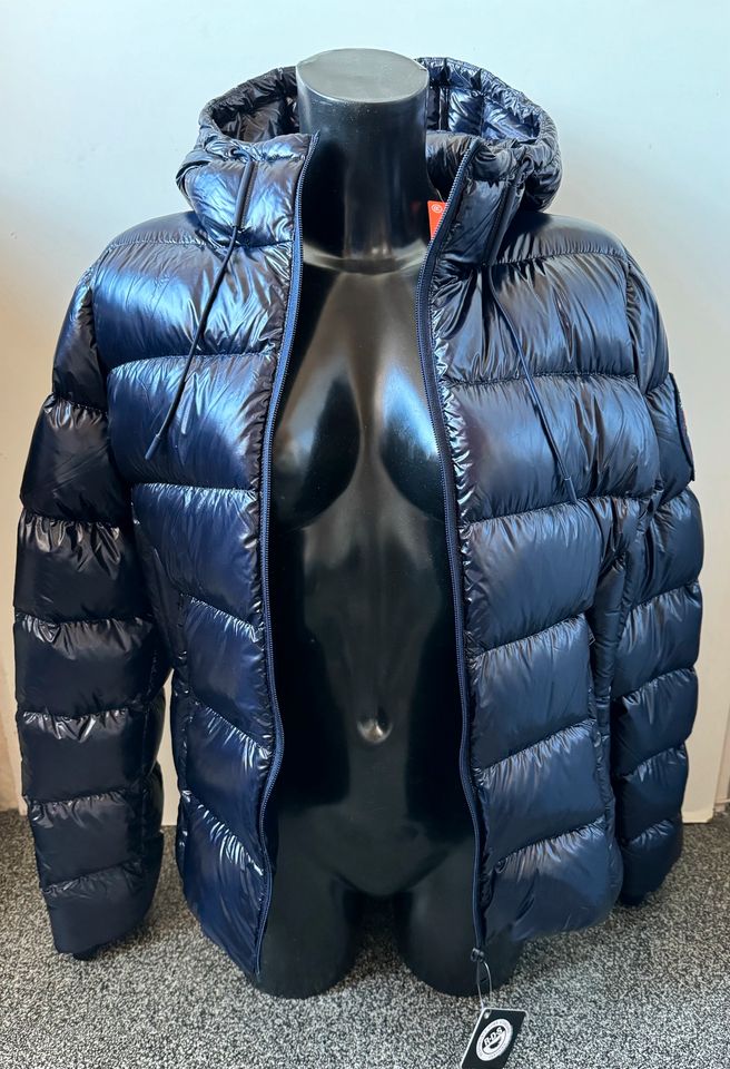 Superdry Daunenjacke Alpine Series navyblau glänzend NEU in Köln