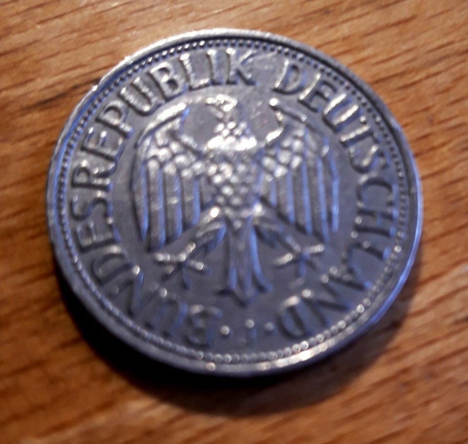 1 DM - 1956 J , Deutsche Mark Münzensammler in Hatzenbühl