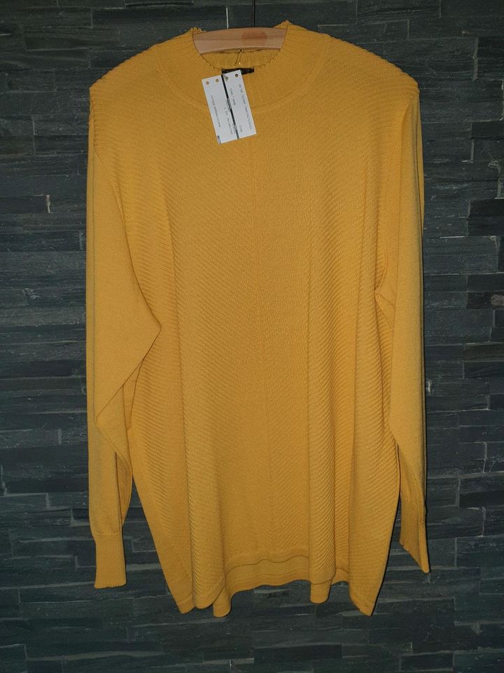 Pullover Tuch neu XL 50 gelb Schal senfgelb in Oberelsbach