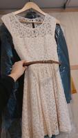 Spitzenkleid mit Taillengürtel Bayern - Augsburg Vorschau