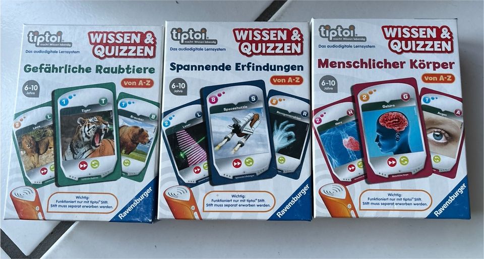 3 tiptoi wissen & quizzen Spiele in Harsefeld