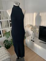 H&M dunkelblau blau Kleid Turtleneck Rippstrick Stretch // 40 L Obervieland - Kattenturm Vorschau