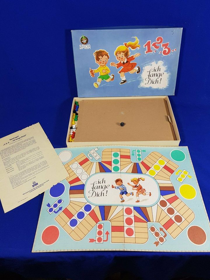 SPIKA 1, 2, 3 ...ich fange Dich! Brettspiel Würfelspiel Antik in  Sachsen-Anhalt - Halle | Gesellschaftsspiele günstig kaufen, gebraucht oder  neu | eBay Kleinanzeigen ist jetzt Kleinanzeigen