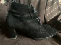 Damenschnürschuhe, schwarzes Wildleder Bayern - Zapfendorf Vorschau