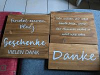 Holzschilder Deko Hochzeit Danke Himmel Geschenke Oppenheim - Köngernheim Vorschau