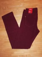 NEU - s. Oliver Jeans Hose Gr. S M 34/32 bordeaux rot slim shape Hessen - Gladenbach Vorschau