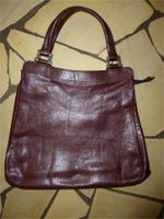 edle 70er Jahre Ledertasche Shopper Schultertasche bordeaux Schleswig-Holstein - Norderstedt Vorschau