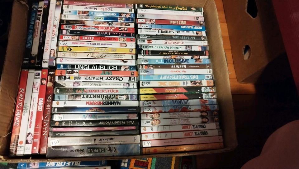 150 DVD Filme - mehrere Kisten!!! in Illmensee