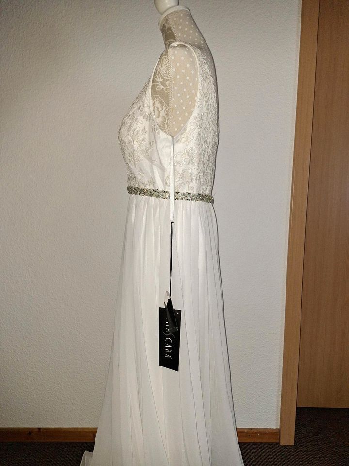 Hochzeit/Abi/ Schützenfest Kleid weiß Neu gr 40/42 55€ in Brilon