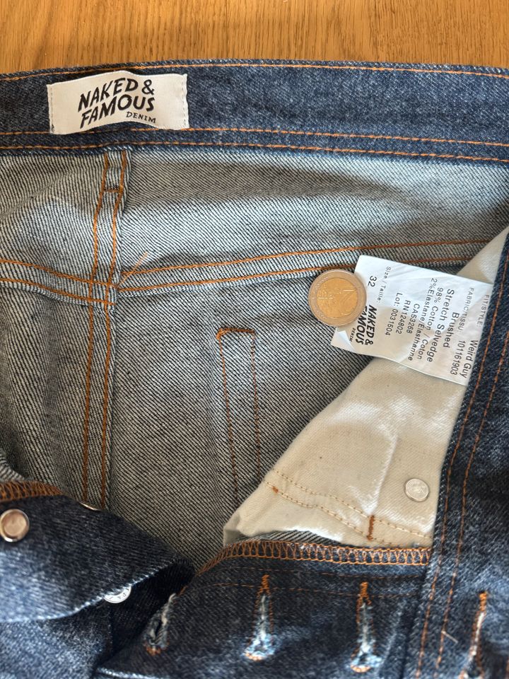 Naked&Famous Weird Guy Brushed Stretch Selvedge W32 in Köln