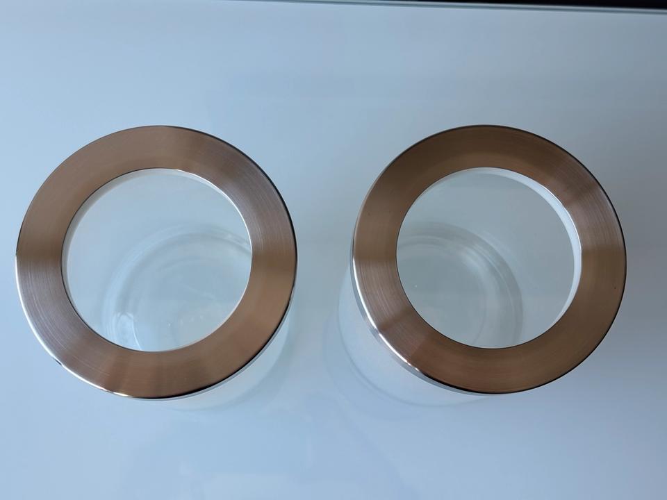 Ikea Droppar Aufbewahrungsglas Vorrat Glas Edelstahl  1l in Essen