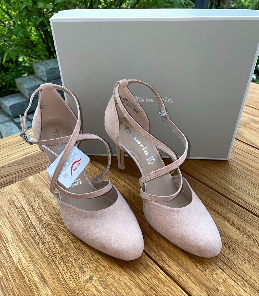 ⭐️NEU⭐️ Tamaris Riemchenpumps Gr. 39 rosé in Ingolstadt