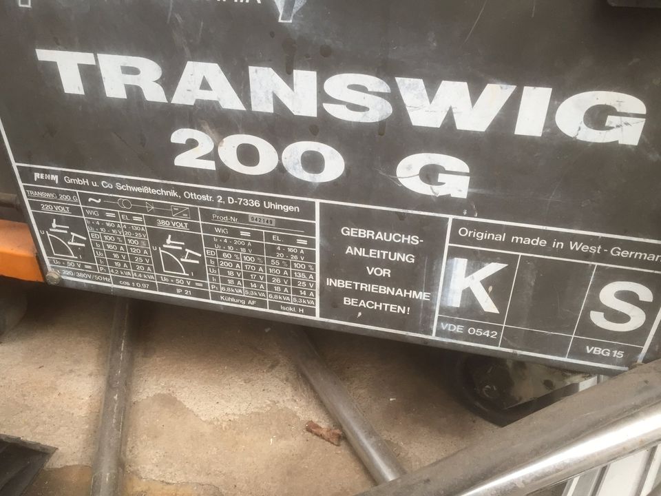 Transwig 200G Schweißgerät in Magdeburg