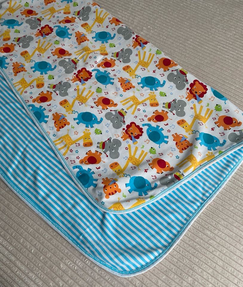 Baby bunte Tier Decke/ Babydecke 83x78 cm in Wilnsdorf