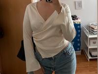 Größe L Schicke Geraffte Bluse Creme Köln - Porz Vorschau