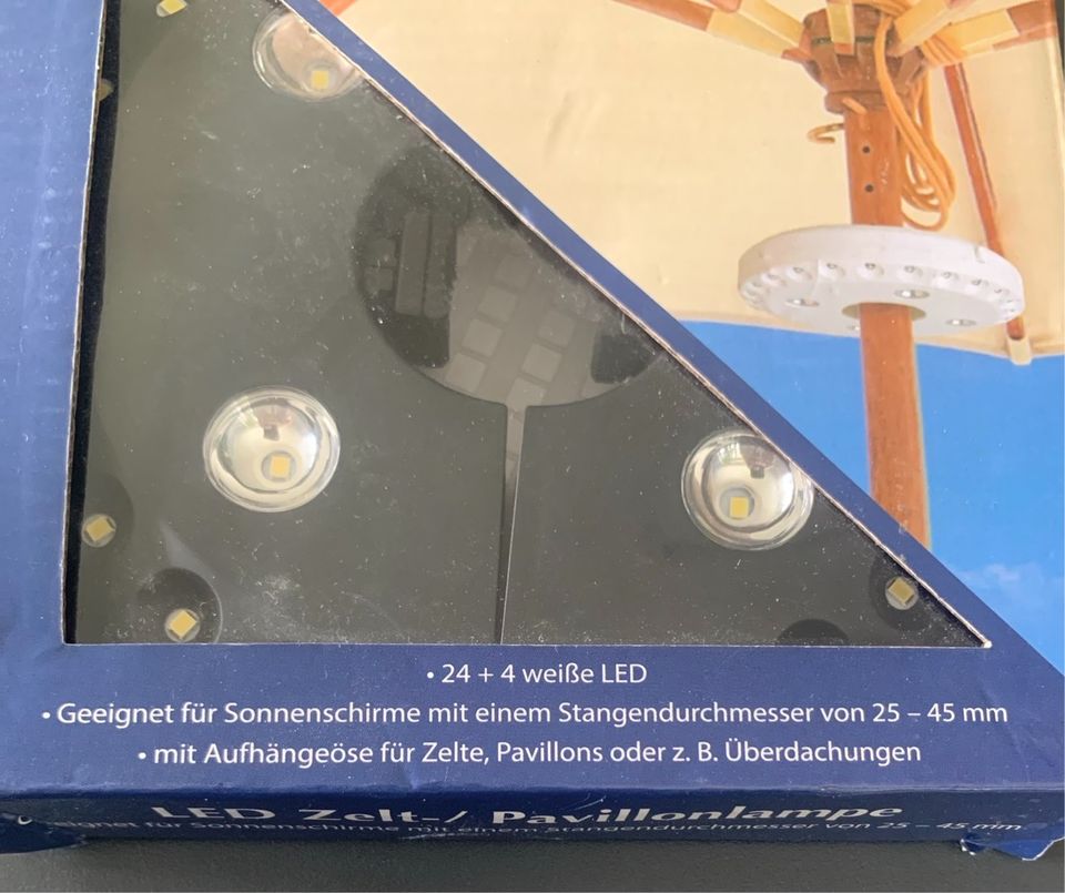 Sonnenschirm Beleuchtung LED NEU in Einbeck