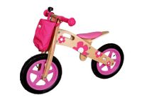 Laufrad Balance Bike Bino rosa mit Blumen Hessen - Weilmünster Vorschau