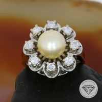 M 180792 Wert: 4.500,- Perle Brillant Ring 585 / 14 KT Gold xxyy Essen - Karnap Vorschau