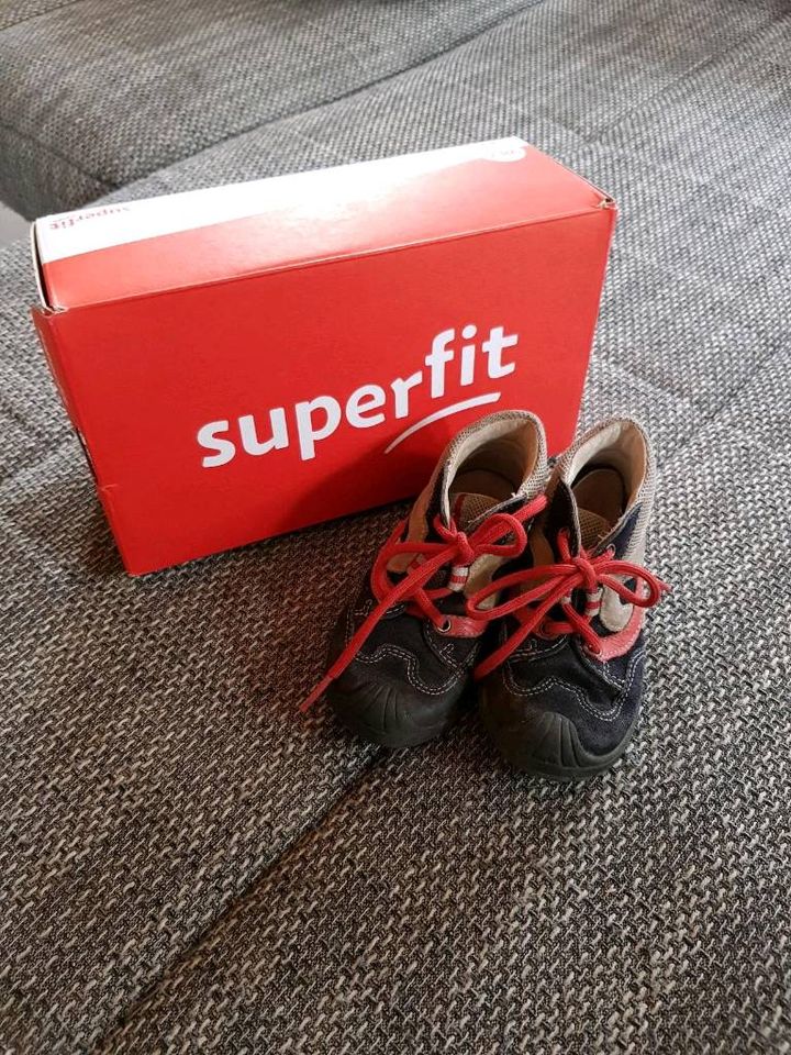 Superfit Halbschuhe gr 23 Leder in Rot an der Rot