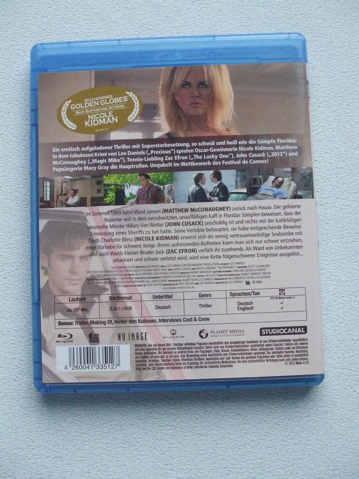 The Paperboy - blu-ray - Neuwertig ! in Herbolzheim