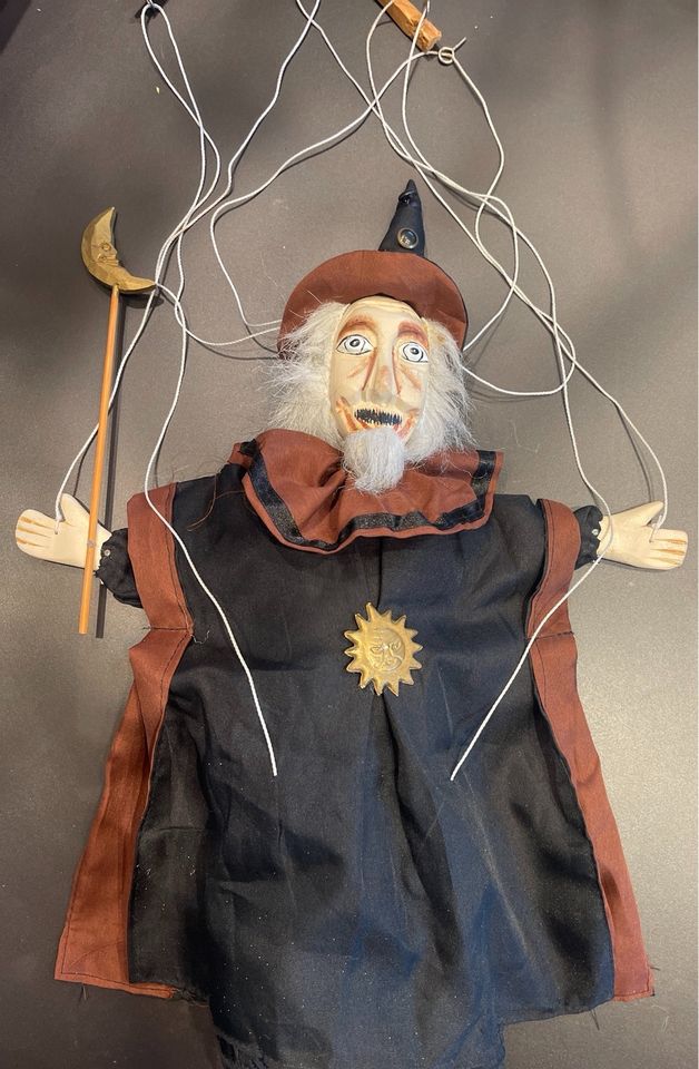 Holz-Marionette „Zauberer“, 25 Jahre alt, handgefertigt. 50cm in Timmendorfer Strand 