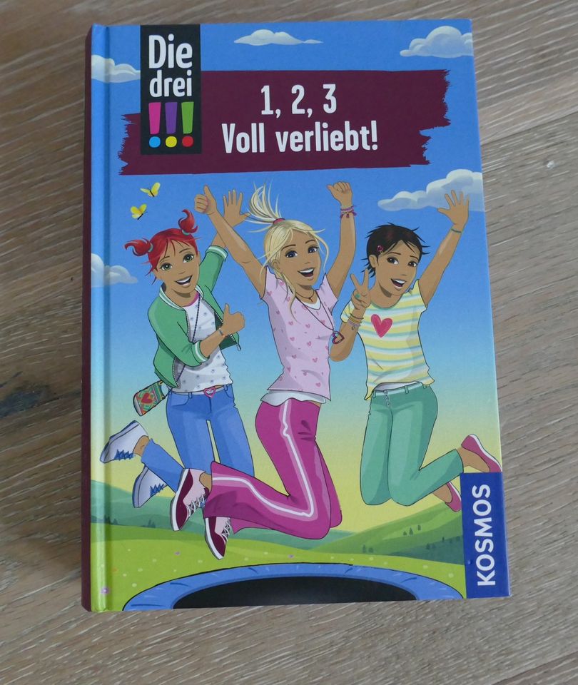 Kinder Buch Die drei!!! 1,2,3 Voll verliebt! Sammelband in Gießen