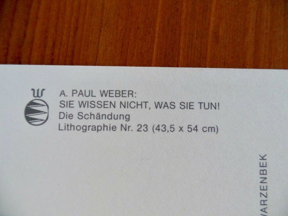 Set 1: 6 X A. Paul Weber Postkarten ungelaufen in Güster