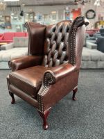 Chesterfield Ohrensessel Sessel Echtleder Leder UK Möbel UVP1899€ Hessen - Alsfeld Vorschau