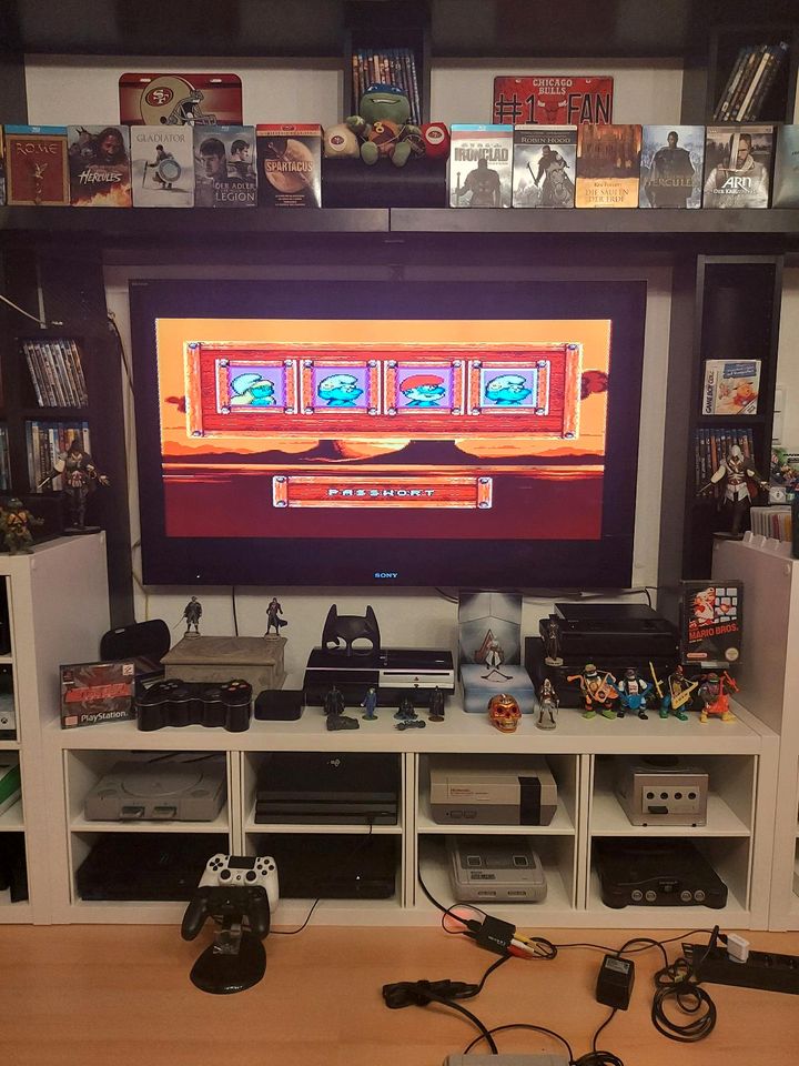 Super Nintendo Entertainment System SNES Konsole Schlümpfe in Mutterstadt