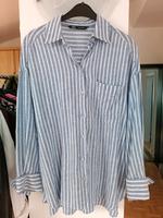Zara Hemd Bluse Gr. S 38/40 Blau Weiß Rheinland-Pfalz - Bodenheim Vorschau