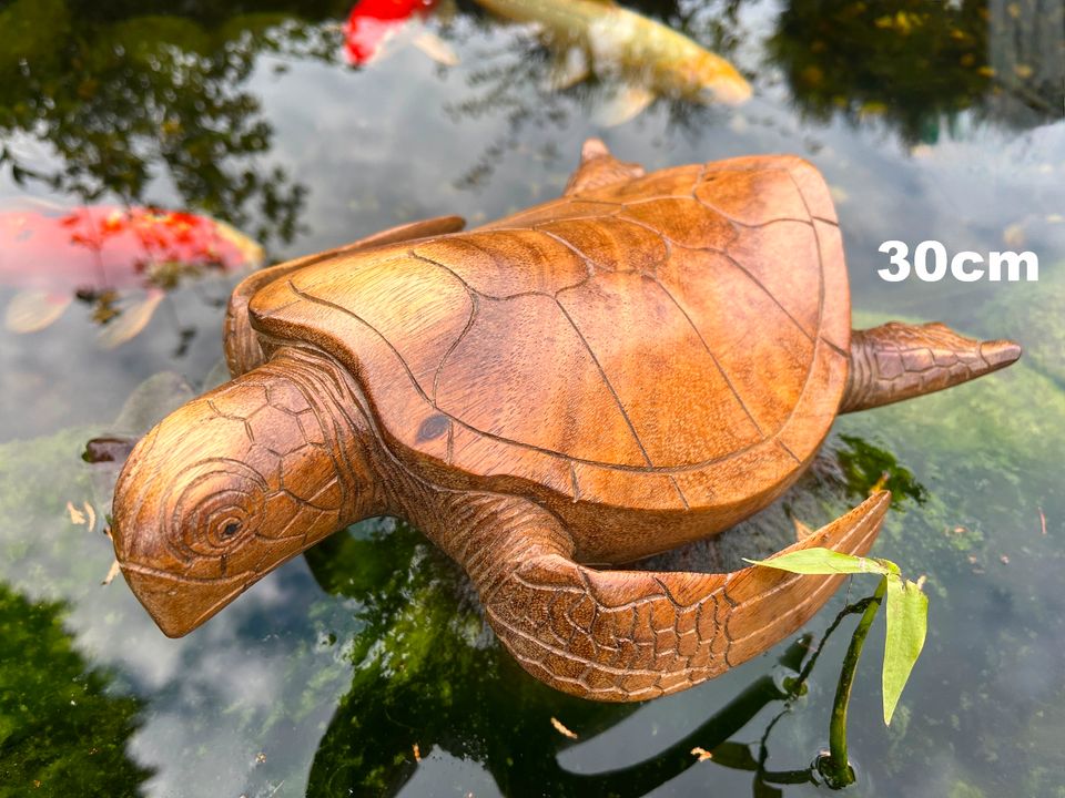 Schildkröte 60cm Meeresschildkröte Wasserschildkröte Holz in Essen