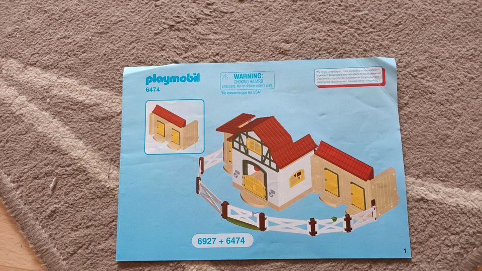 Playmobil Pferdestall 6927 + Anbau 6474 in Kiel