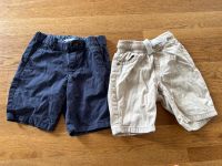 2 kurze Hosen Shorts beige blau H&M Pusblu Größe 104 Hessen - Waldbrunn Vorschau