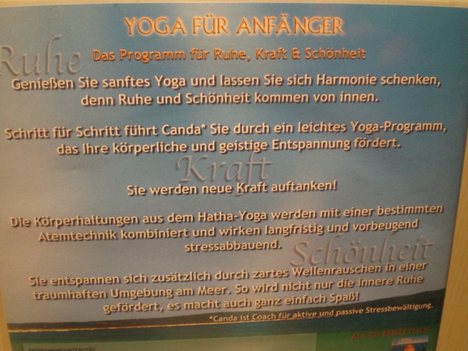 WELLNESS-DVD *YOGA FÜR ANFÄNGER*Programm für Ruhe,Kraft,Schönheit in Harsewinkel