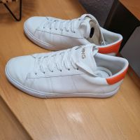 Mango Leder Sneaker Neuwertig Gr.40 weiß Orange Zara Nordrhein-Westfalen - Gescher Vorschau