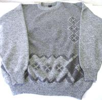 Herren Strickpullover grau-meliert gemustert - Gr. L - 25% Wolle Hessen - Biebesheim Vorschau