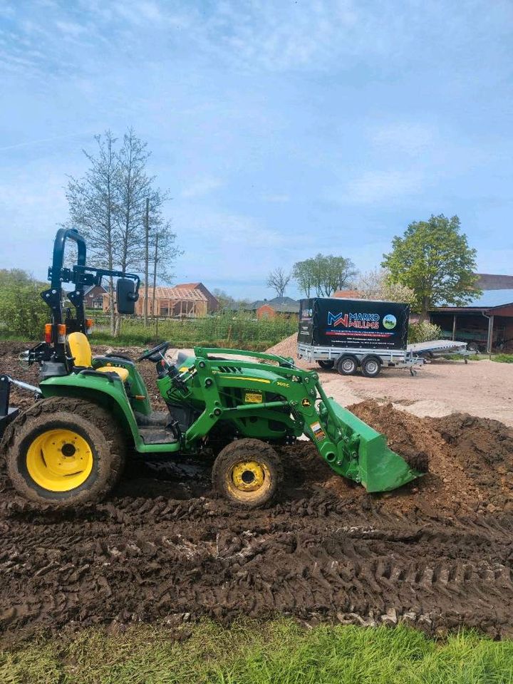 Arbeiten mit Kleintraktor und Weideschleppe! in Friesoythe