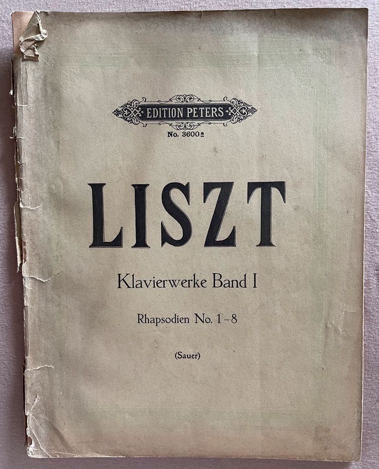 LISZT Klavierwerke Band 1 Rhapsodien No. 1 - 8 in Heidelberg