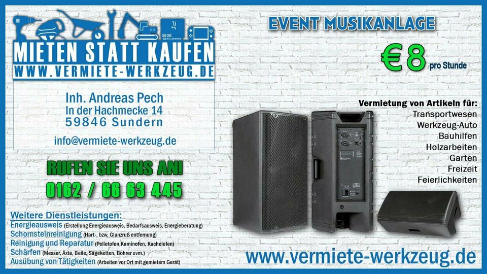 ⚡ Mieten Event Musikanlage Bass db Technologies Opera ⚡ in Sundern (Sauerland)