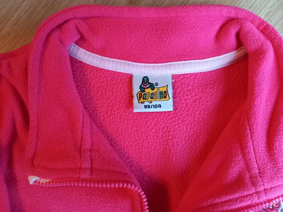 Fleecejacke fleece Jacke pullover Mädchen 98/104 pink in Steinfurt