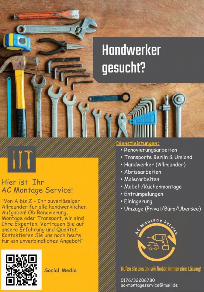 Sie suchen einen Allround Handwerker? in Berlin