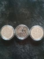 3x2 oz Silbermünze Queens Beasts 2017 Sachsen-Anhalt - Genthin Vorschau