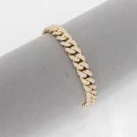 SALE ! CUBAN LINK ICED OUT BRILLANT ARMBAND 14 K GOLD vxlt H1188 Essen - Altenessen Vorschau