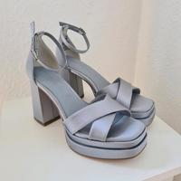 Tamaris Pumps Plateau 36 silber/blau neuwertig Rheinland-Pfalz - Trier Vorschau