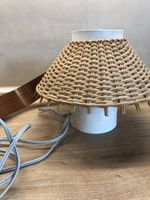 DDR Lampe Holz geflochten mit Stecker für Steckdose *Retro* Thüringen - Hüpstedt Vorschau