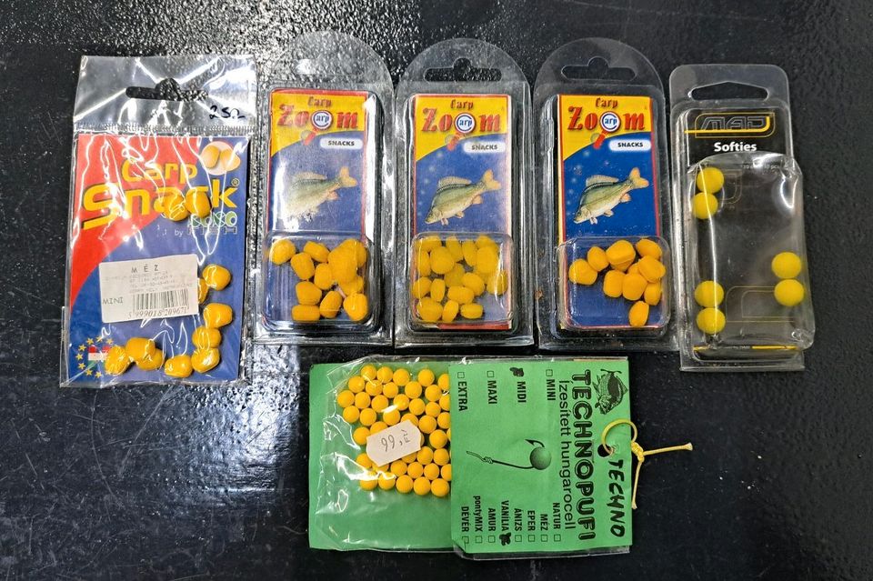 6-tlg. Set Fakebaits in Gelb Maisfarben Carp Zoom Angeln Karpfen in Bad Bentheim