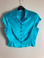 Seidel Moden Vintage Bluse türkis 80er 90er Crop Leipzig - Knautkleeberg-Knauthain Vorschau