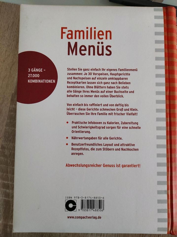 Familien Menüs Kochbuch in Schwalmstadt