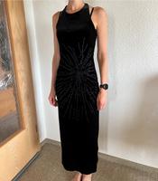 Schwarzes langes Abendkleid samt glitzer Abiball  Kleid 36 H&M Dortmund - Wickede Vorschau